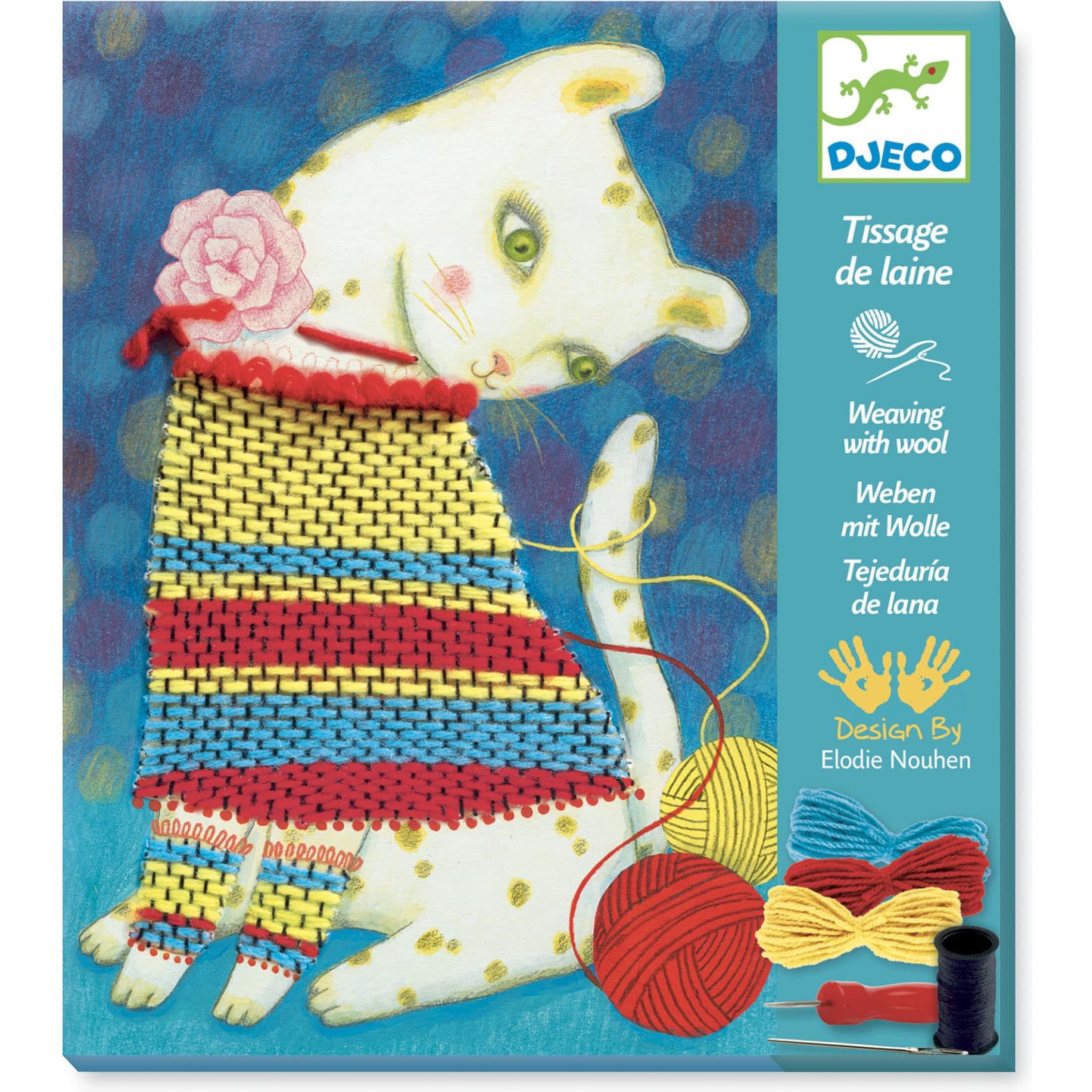 Djeco Coffret tissage de laine : Pull et pelotes