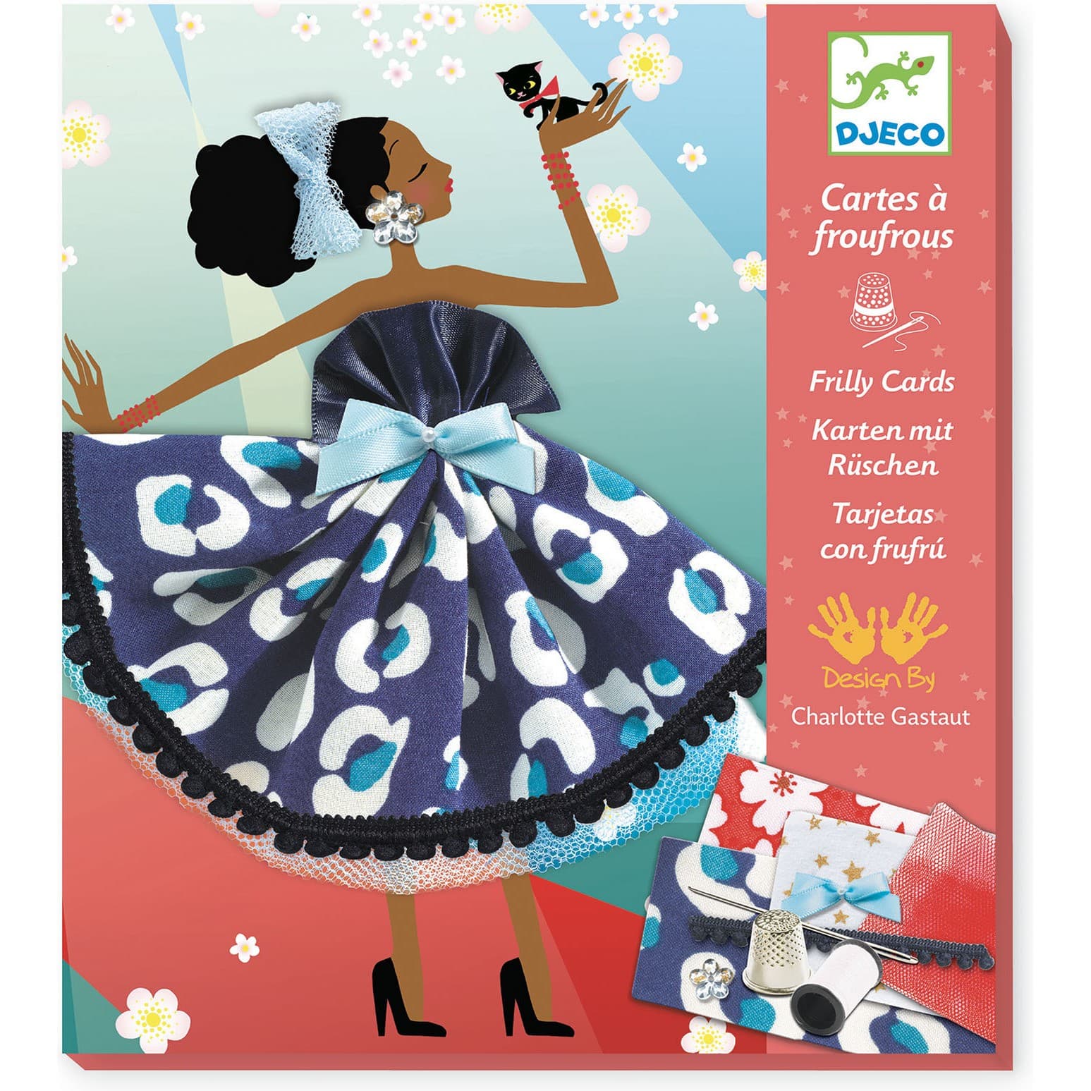 Djeco Set créatif Couture Cartes à Froufrous So Paris