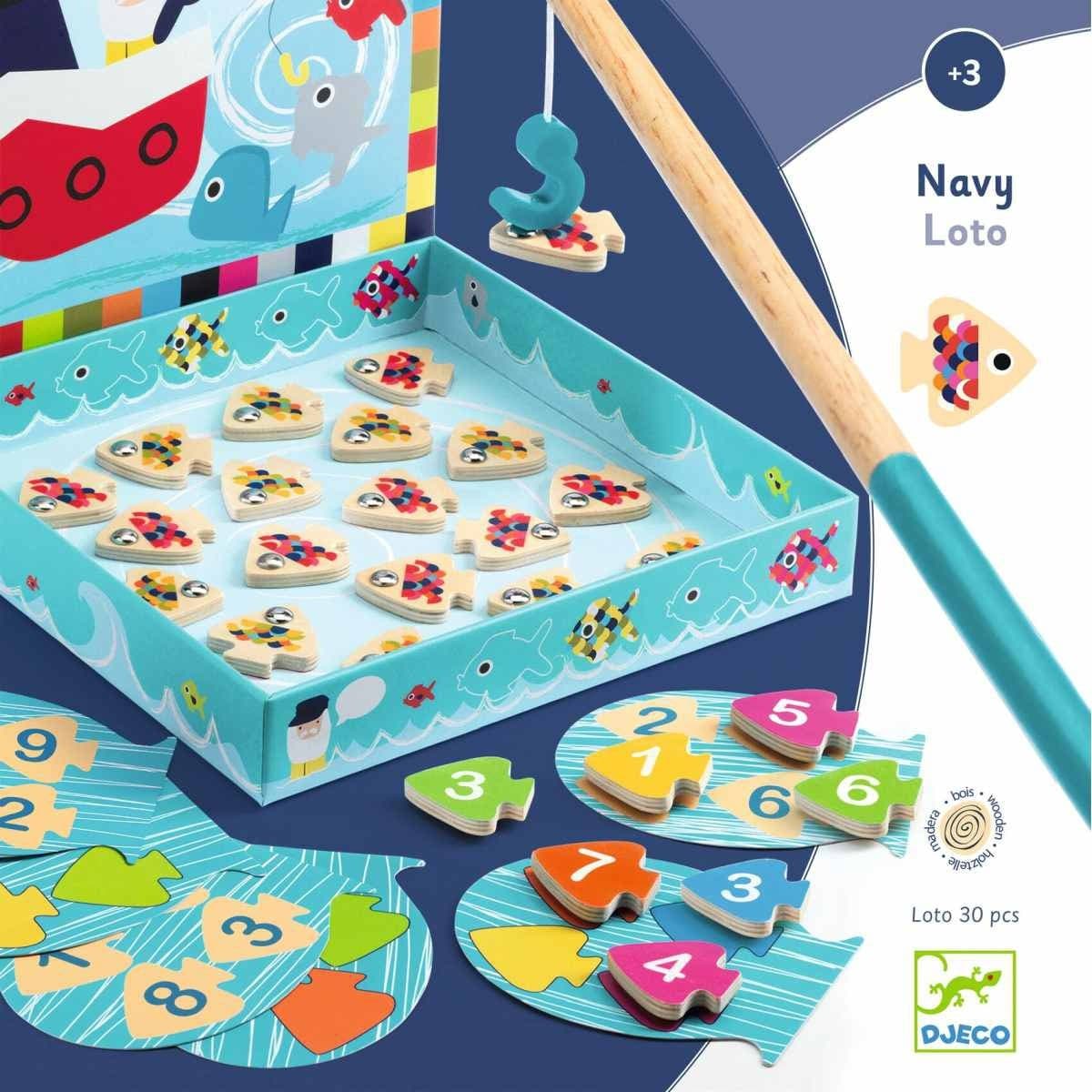 Djeco Jeu éducatif bois +3y navyloto