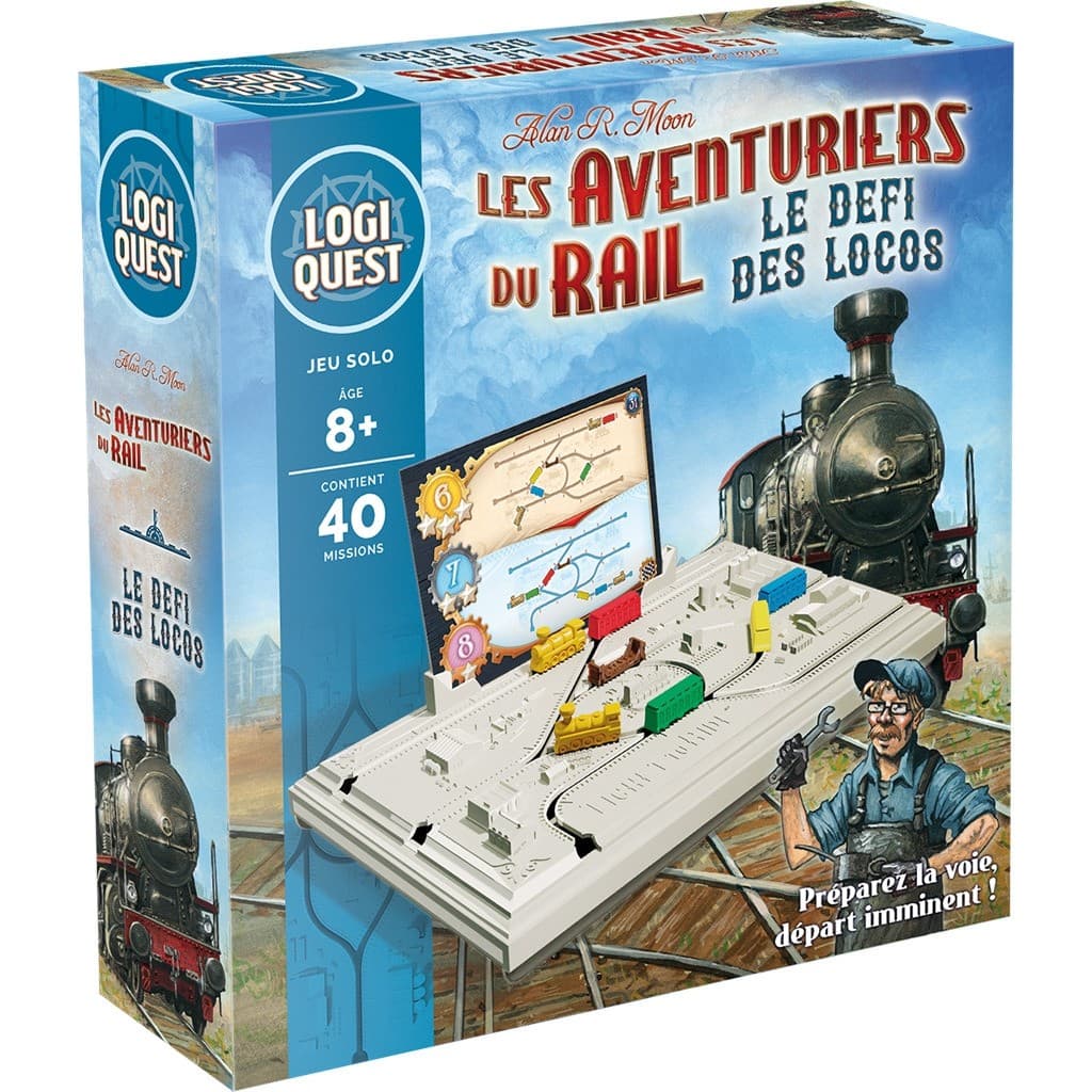 Asmodee Logiquest : Les Aventuriers du Rail Le Défi des locos
