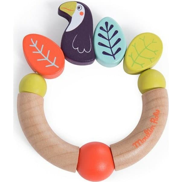 Moulin Roty Hochet en bois Toucan Dans la Jungle