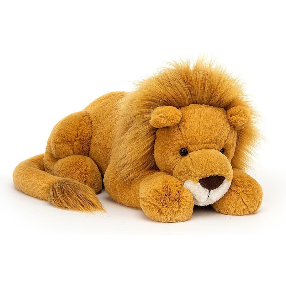 Jellycat Peluche Louie Lion Huge L: 23 cm x l : 55 cm x H: 23 cm