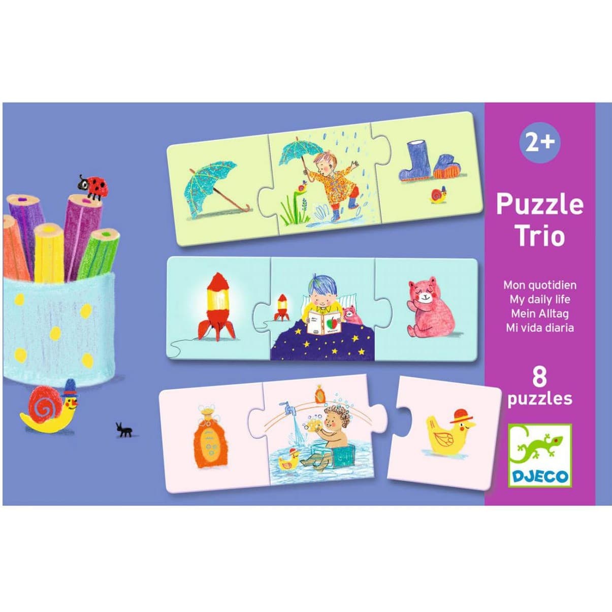 Djeco Puzzle trio Mon quotidien