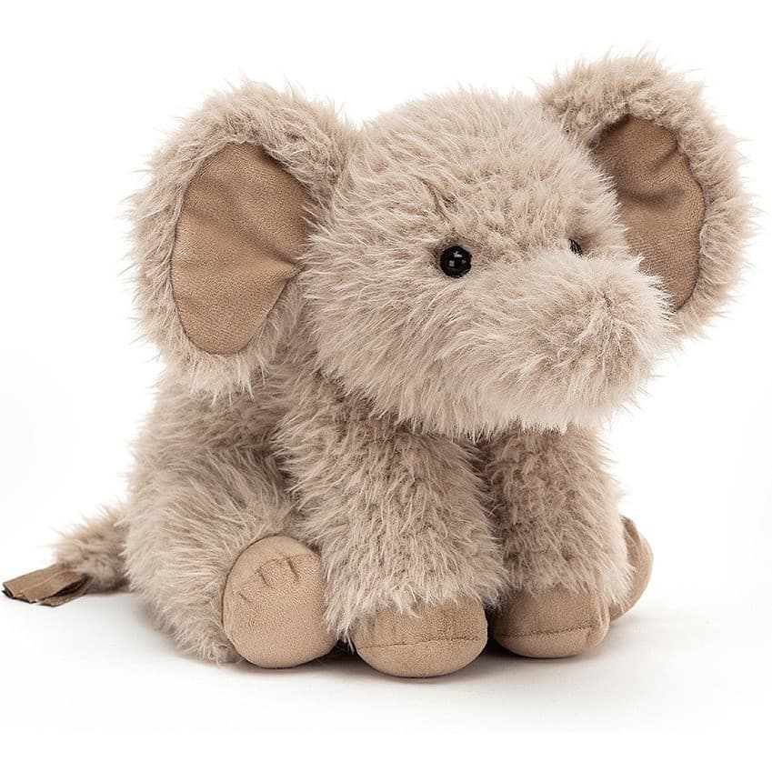 Jellycat Peluche curvie éléphant beige 24 cm