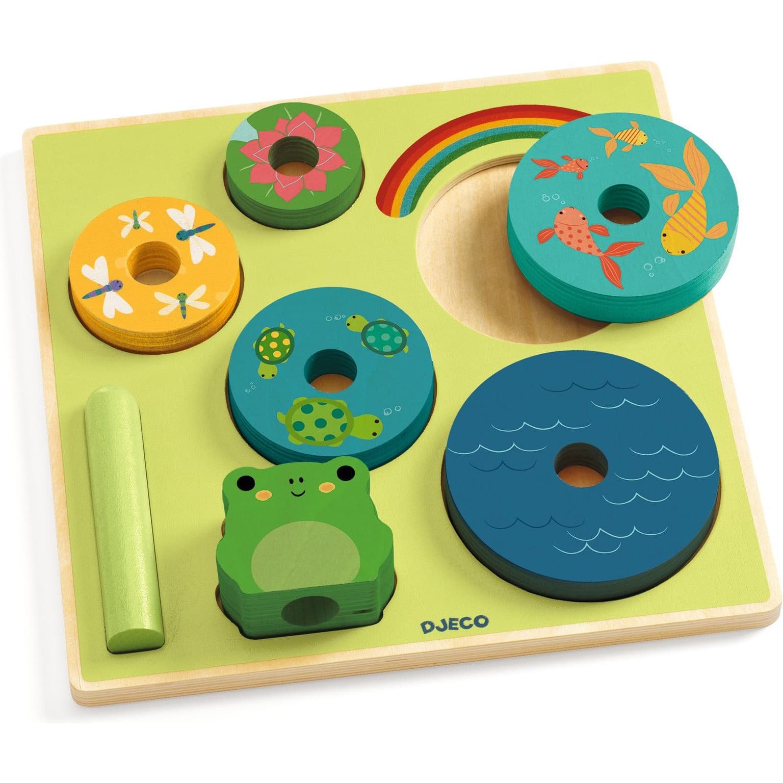 Djeco Puzzles relief Puzz & Stack Rainbow