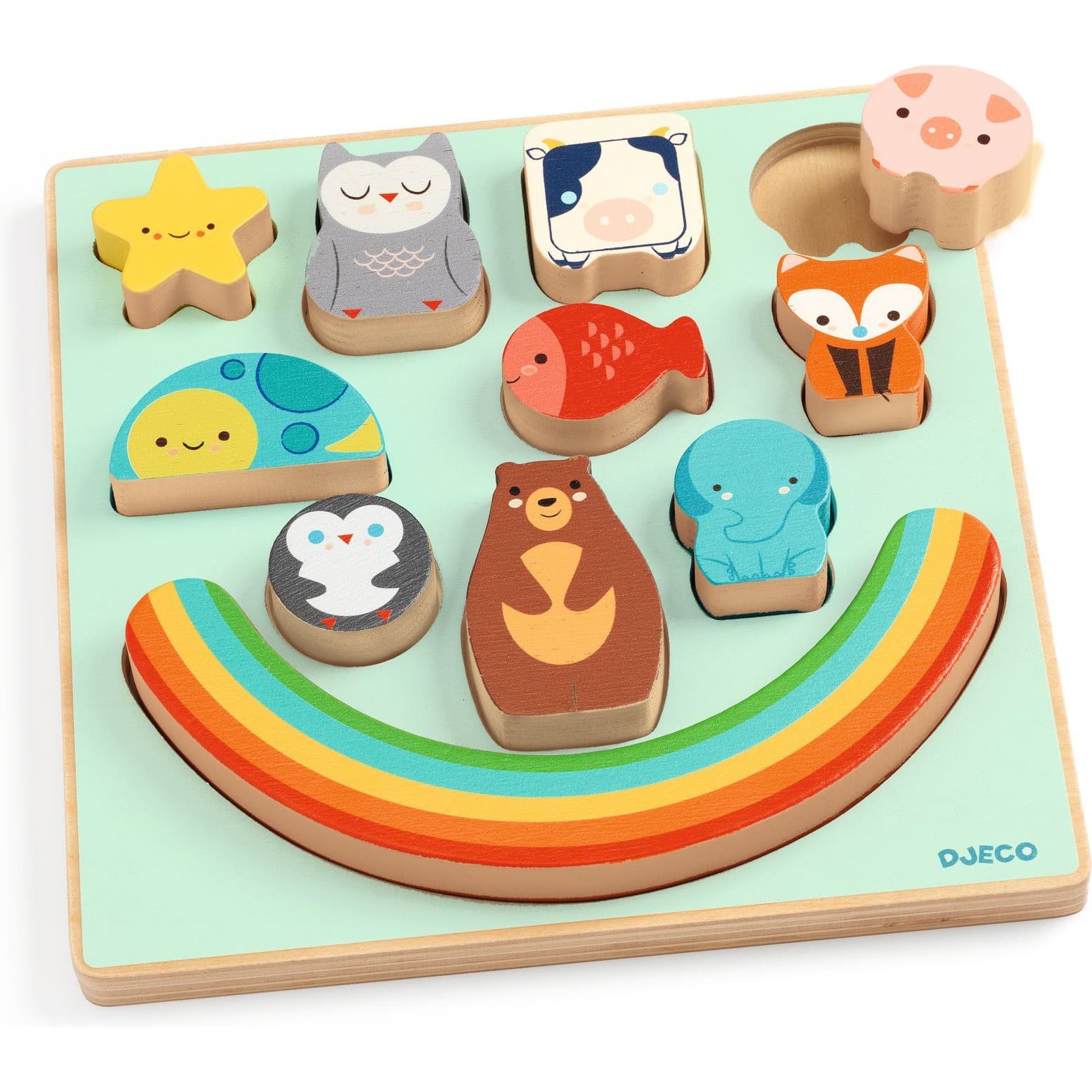 Djeco Puzzles relief Puzz & Boom Rainbow