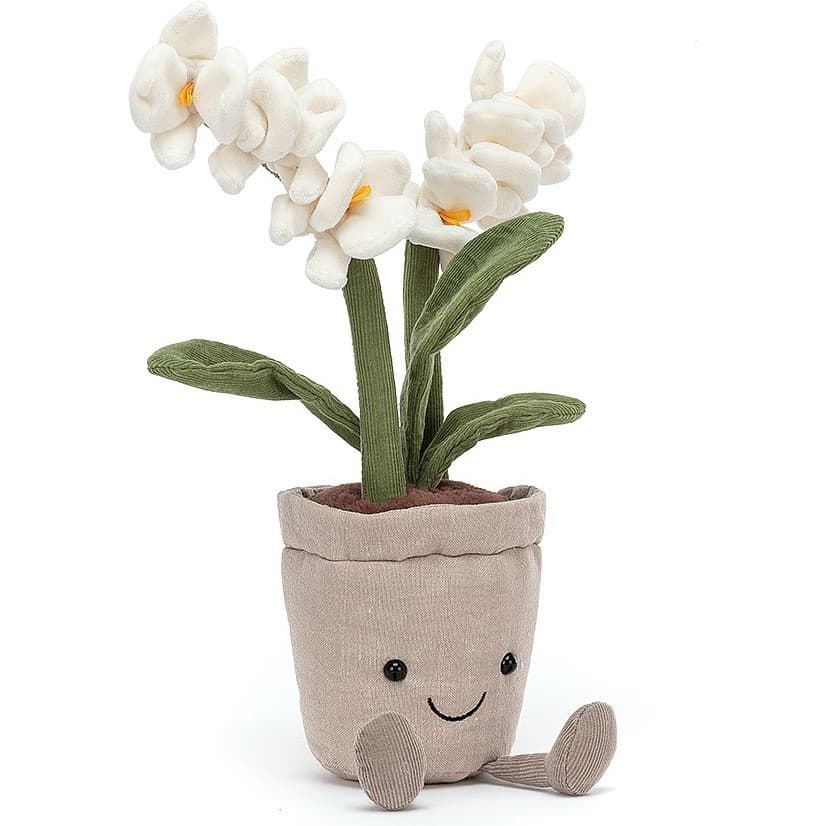 Jellycat Peluche Plante Orchidée Crème Amuseable