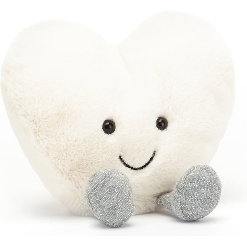 Jellycat Peluche Coeur Blanc Amuseable