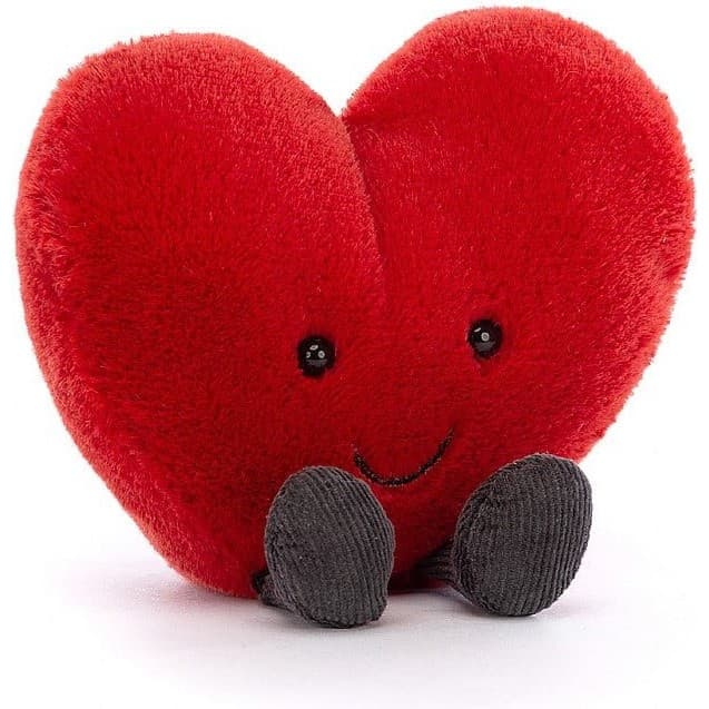 Jellycat Doudou cœur Rouge