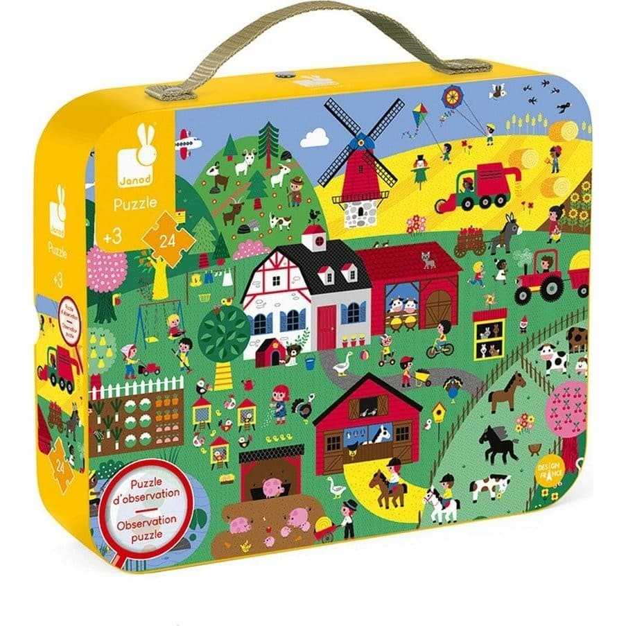 Janod Puzzle d'observation La Ferme 24 pièces