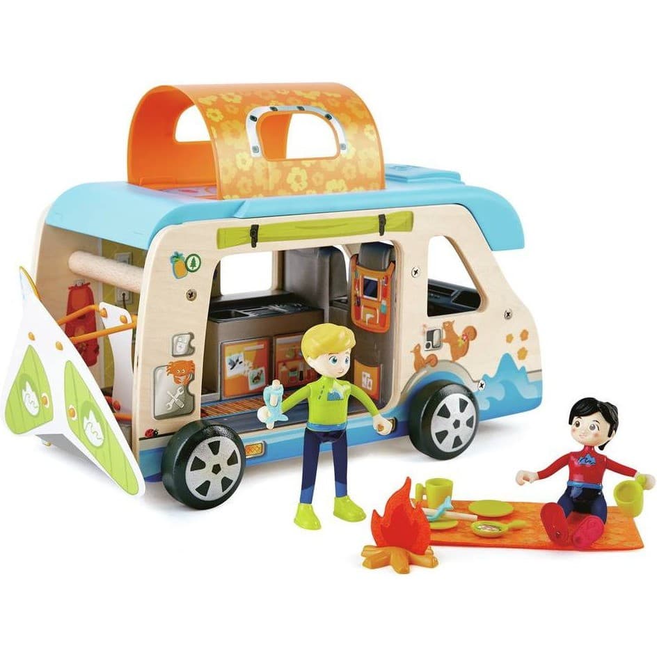 Hape Toys Coffret Van aventure, 23 pieces Des 3 ans