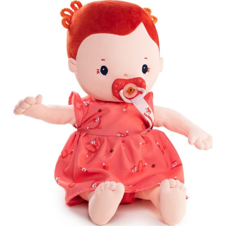 Lilliputiens Poupée en tissu Rousse Rose