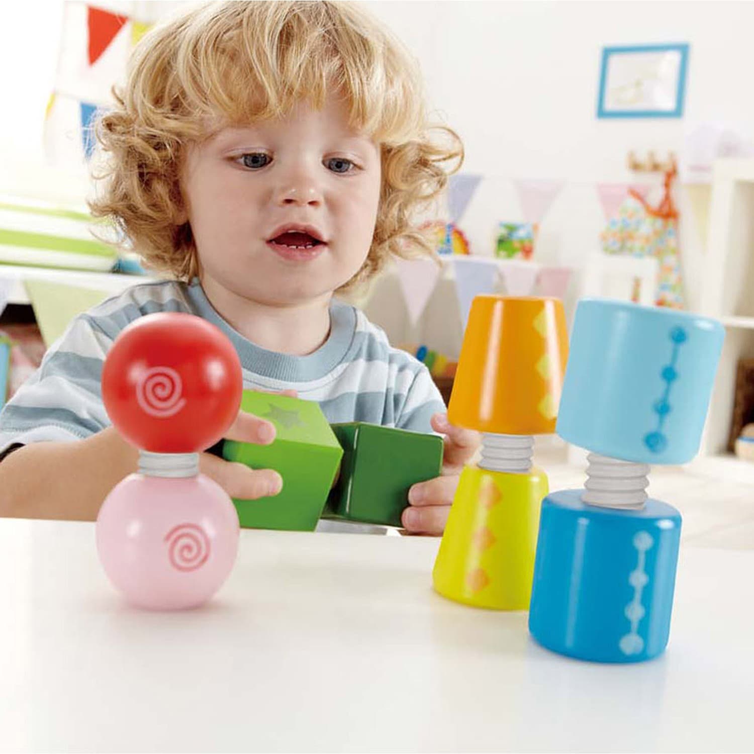 Hape Jouets à visser en bois : Tourne et visse