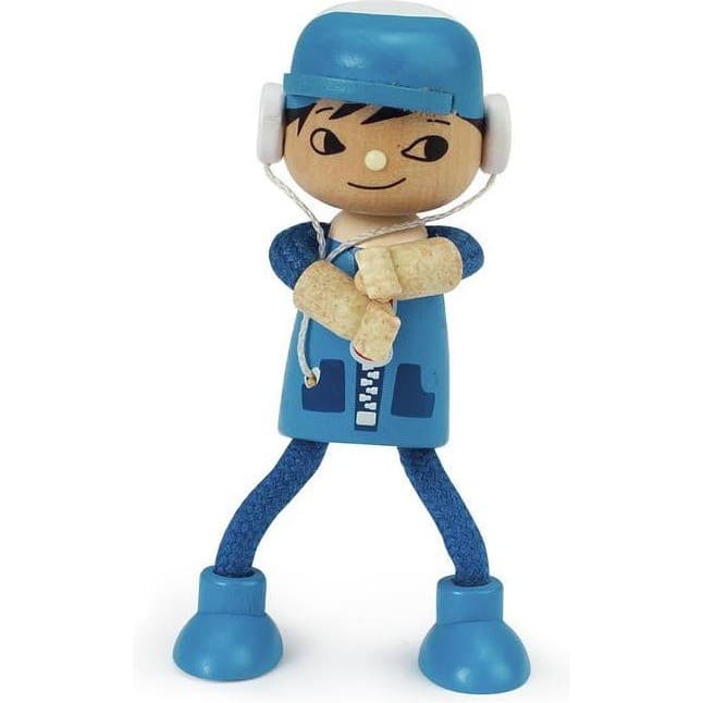 Hape Poupée bois fils moderne