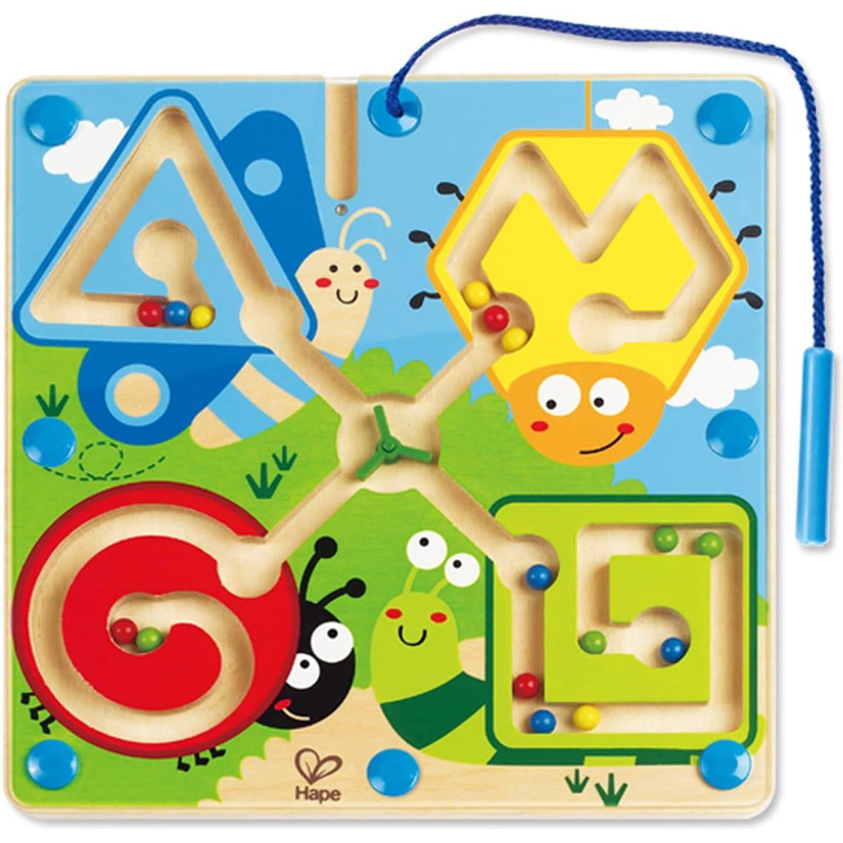Hape Labyrinthe aimanté avec stylet, le jardin