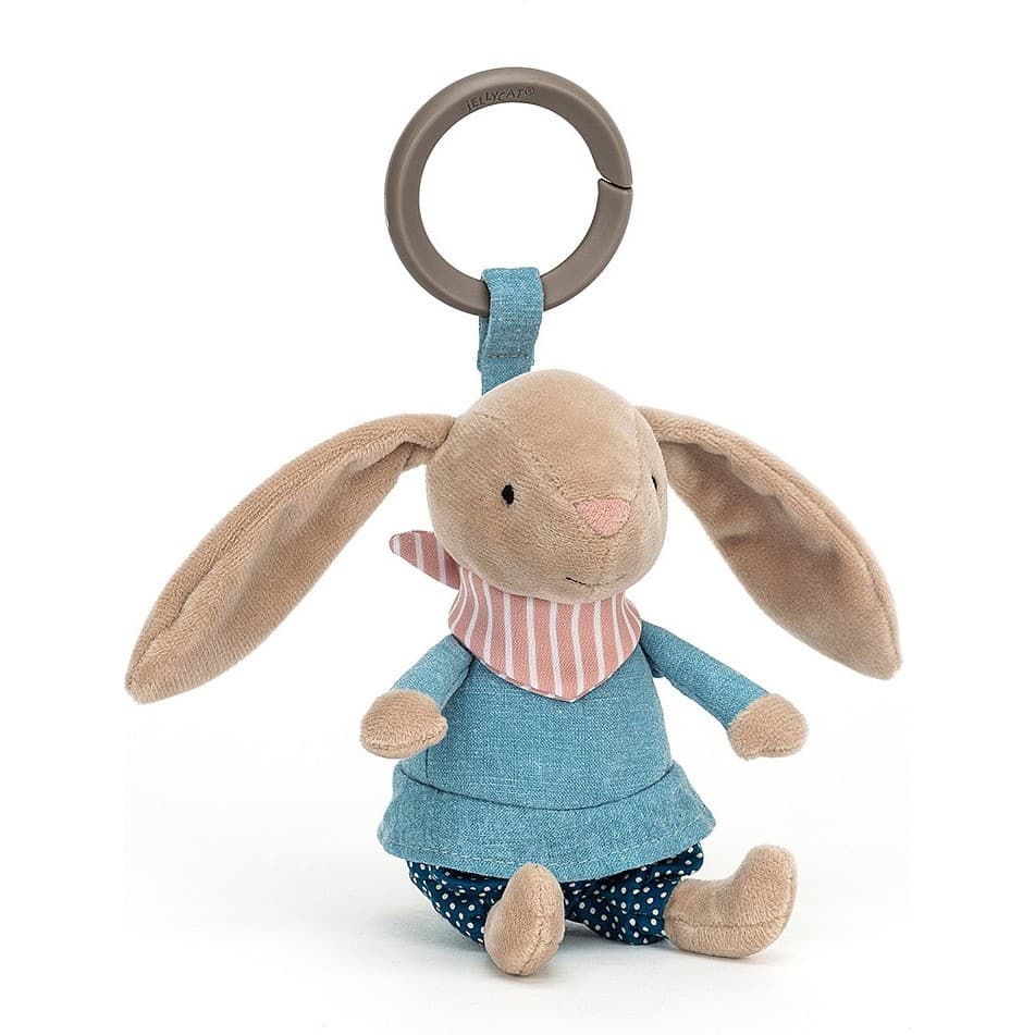 Jellycat Peluche Hochet Lapin Little Rambler