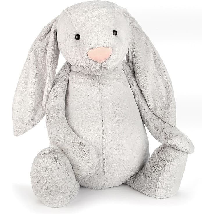 Jellycat Peluche Lapin Bashful Gris Xxl 108 cm