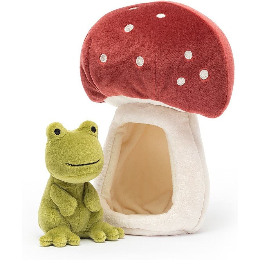 Jellycat Peluche Grenouille dans un champignon Forest