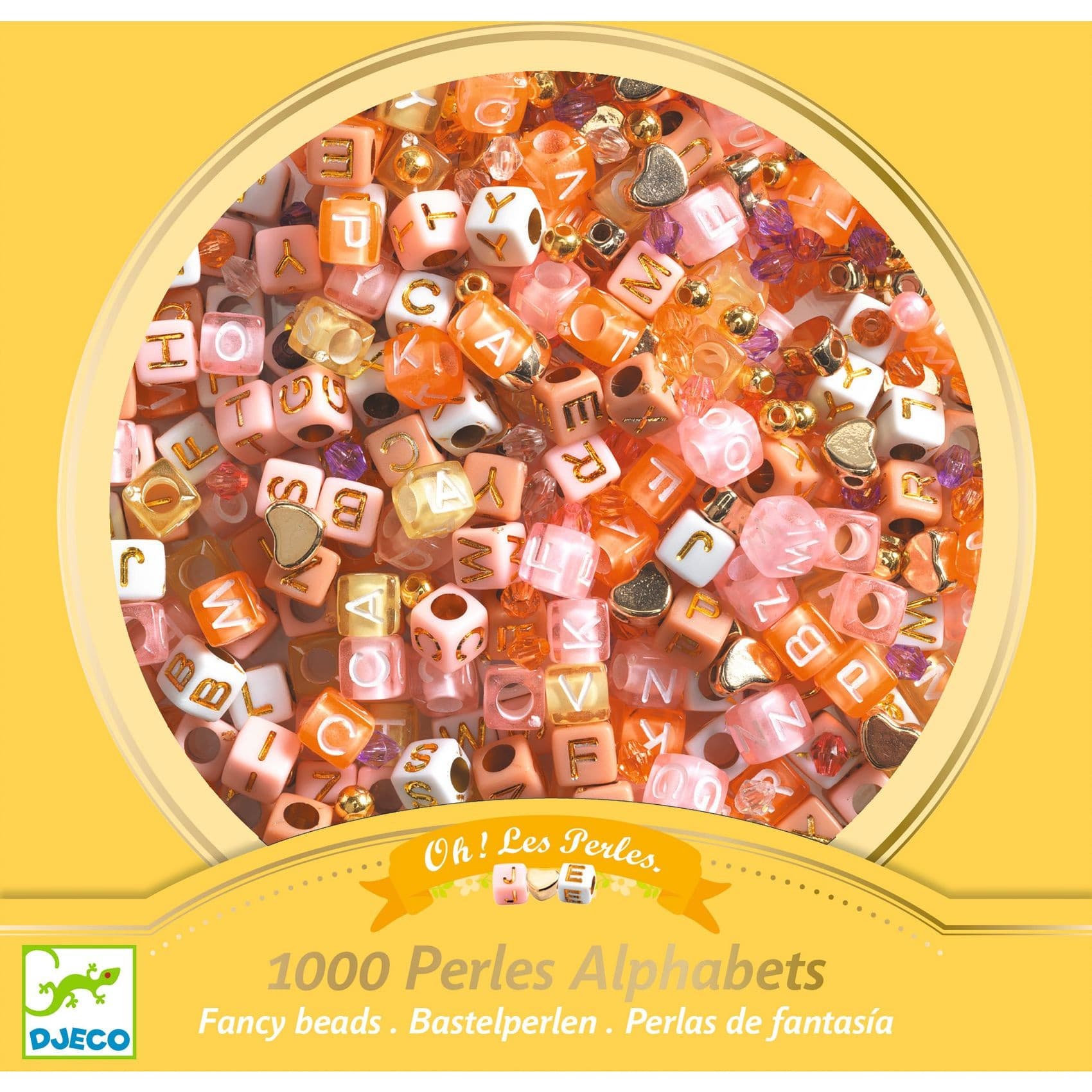 Djeco Foison de perles Alphabet or