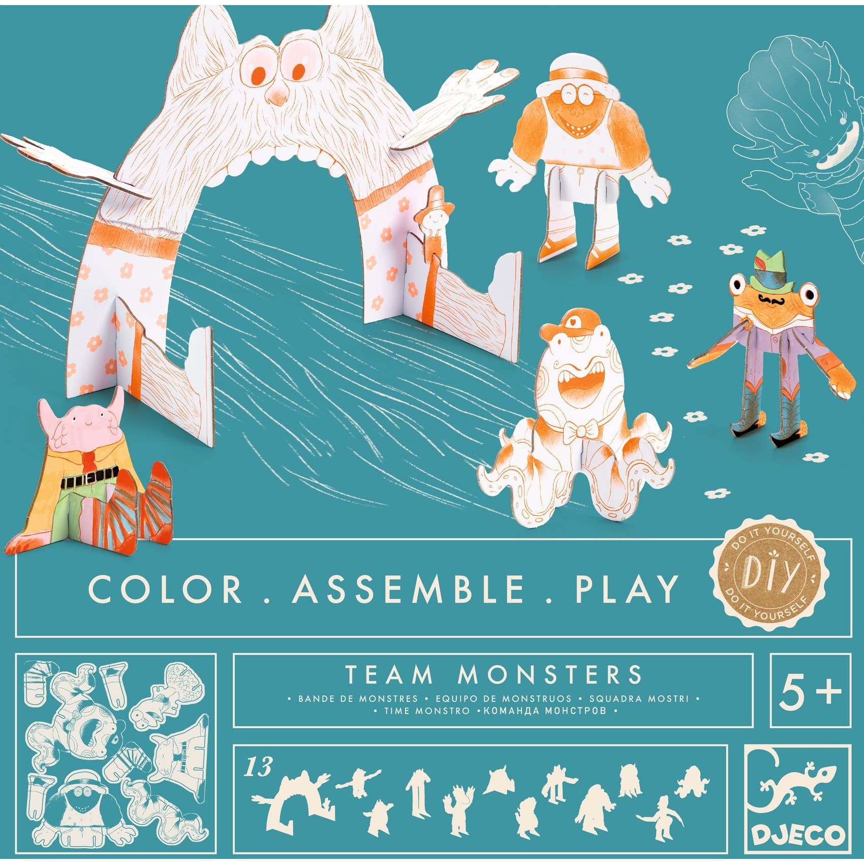 Djeco Kit Diy Team monsters 