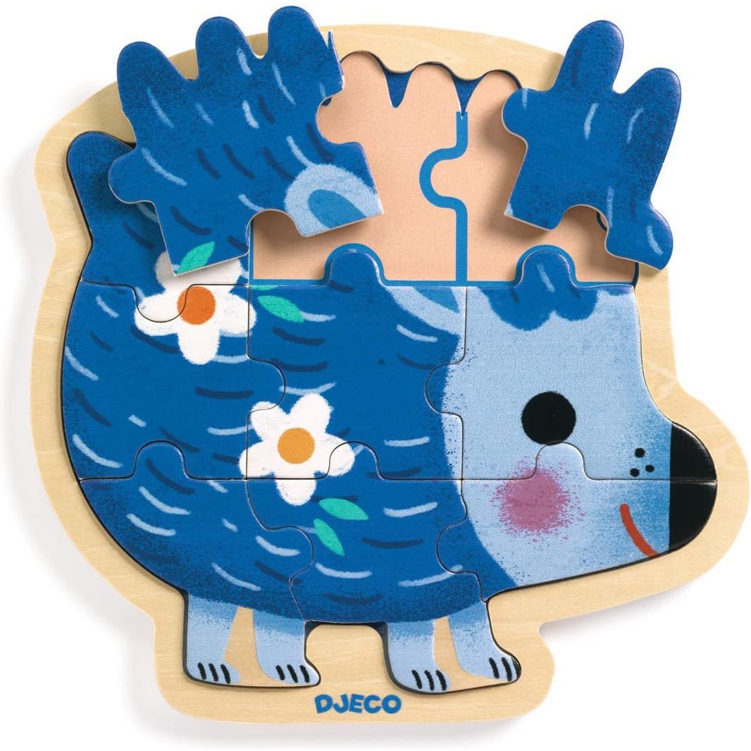Djeco Puzzle Bois Puzzlo Kipic 9 pièces