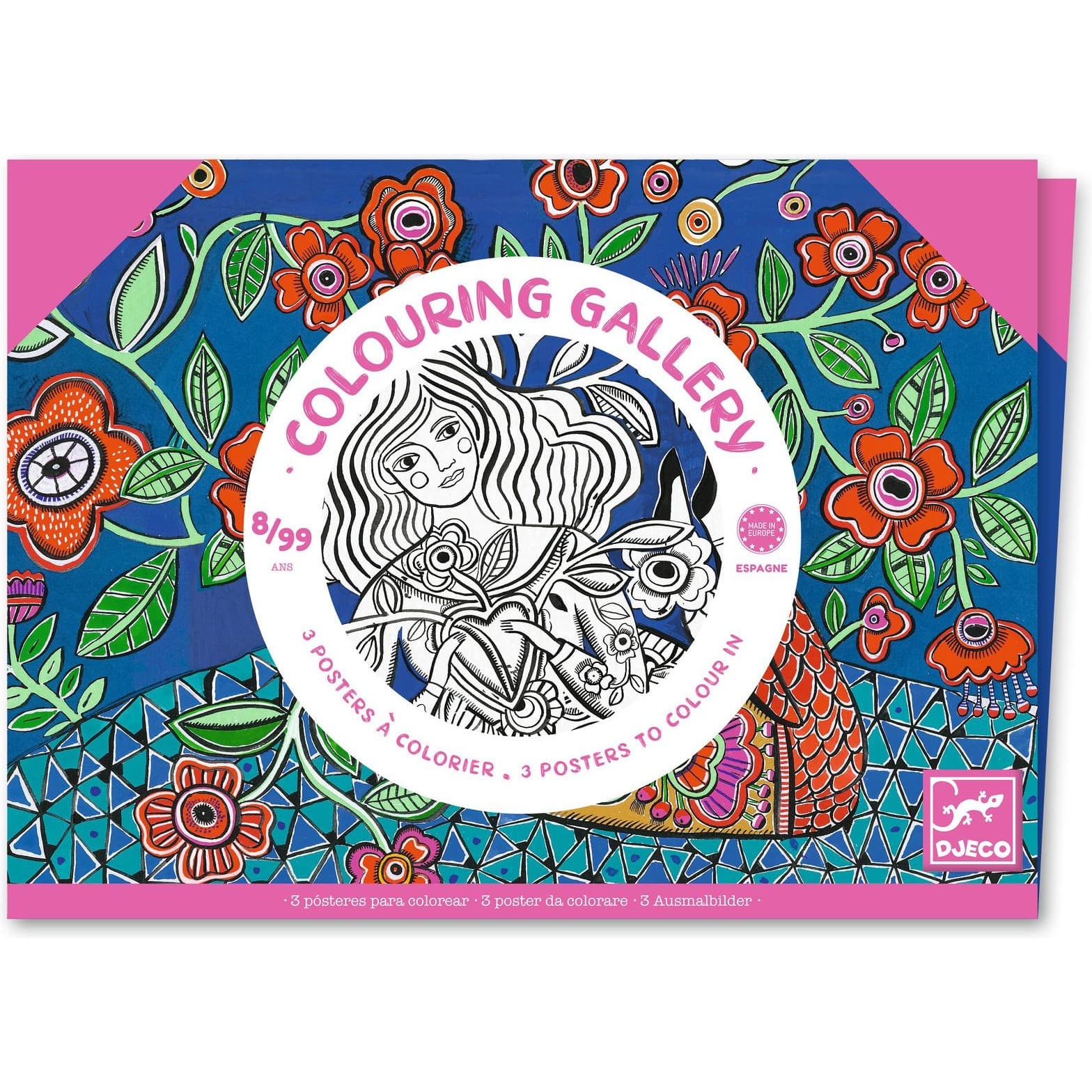 Djeco Colouring Gallery : Floraison