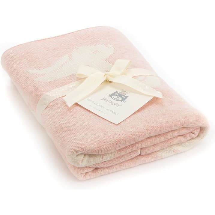 Jellycat Couverture Rose Lapin Bashful