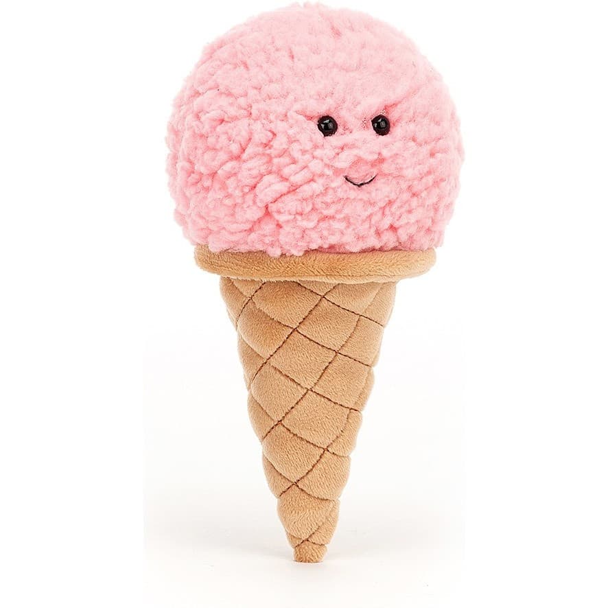 Jellycat Peluche Cornet de Glace Fraise