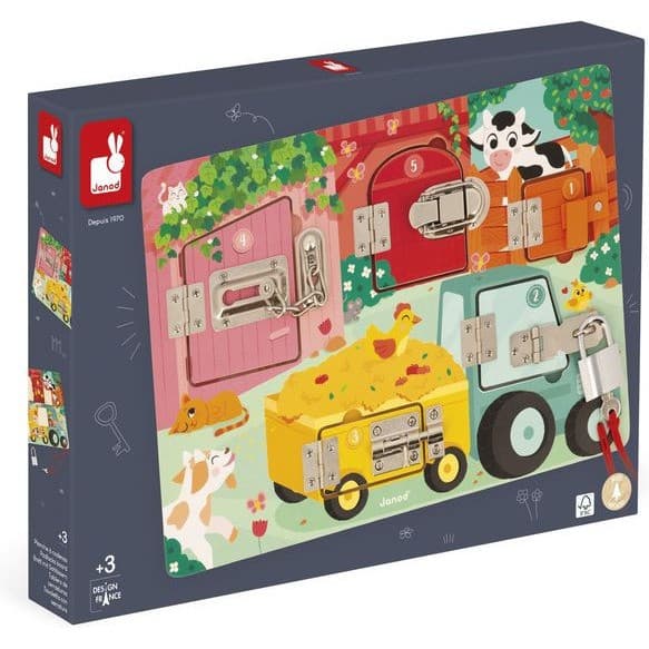 Janod Planche à cadenas La ferme