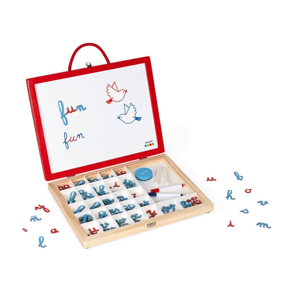 Janod Essentiel Mallette de Lettres Cursives 4 en 1