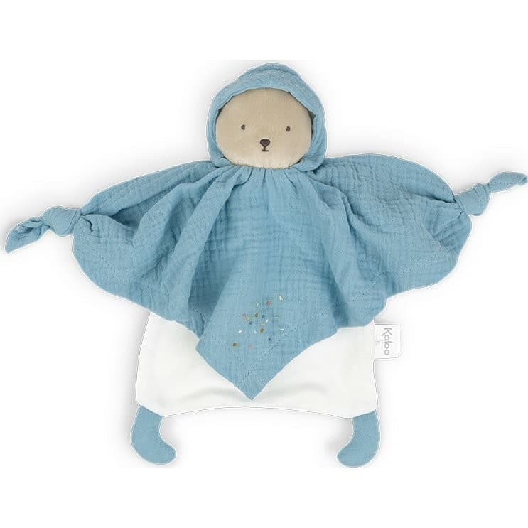 Kaloo Doudou en coton Bio Ours bleu Petit Pas
