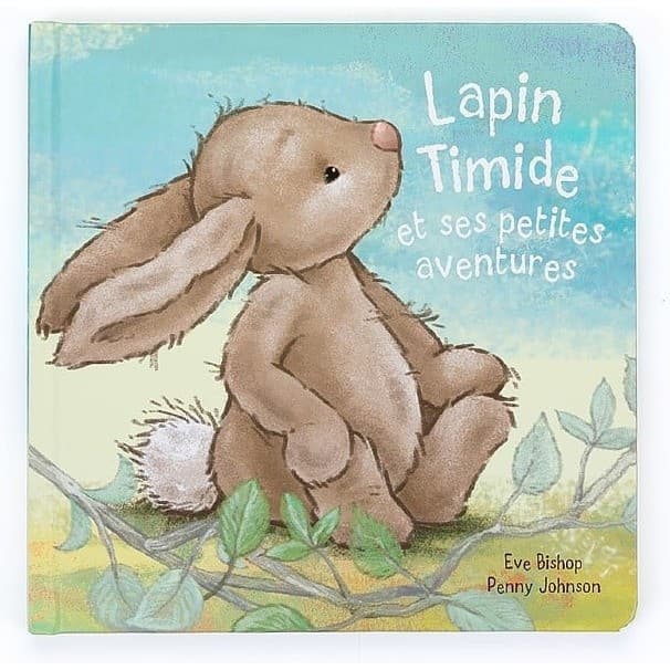 Jellycat Livre cartonné Lapin Timide Et Ses Petites Aventures