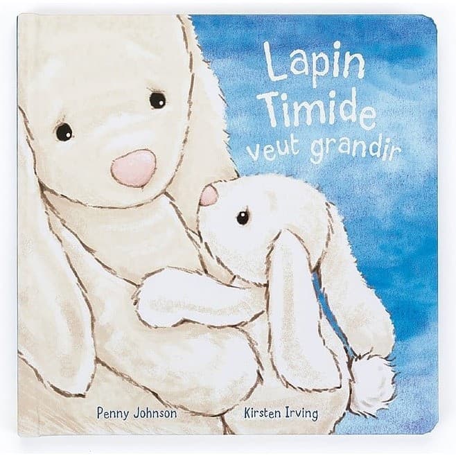 Jellycat Livre cartonné Lapin Timide Veut Grandir