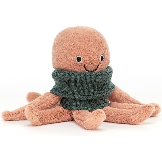 Jellycat Peluche Poulpe Cozy Crew 20 cm
