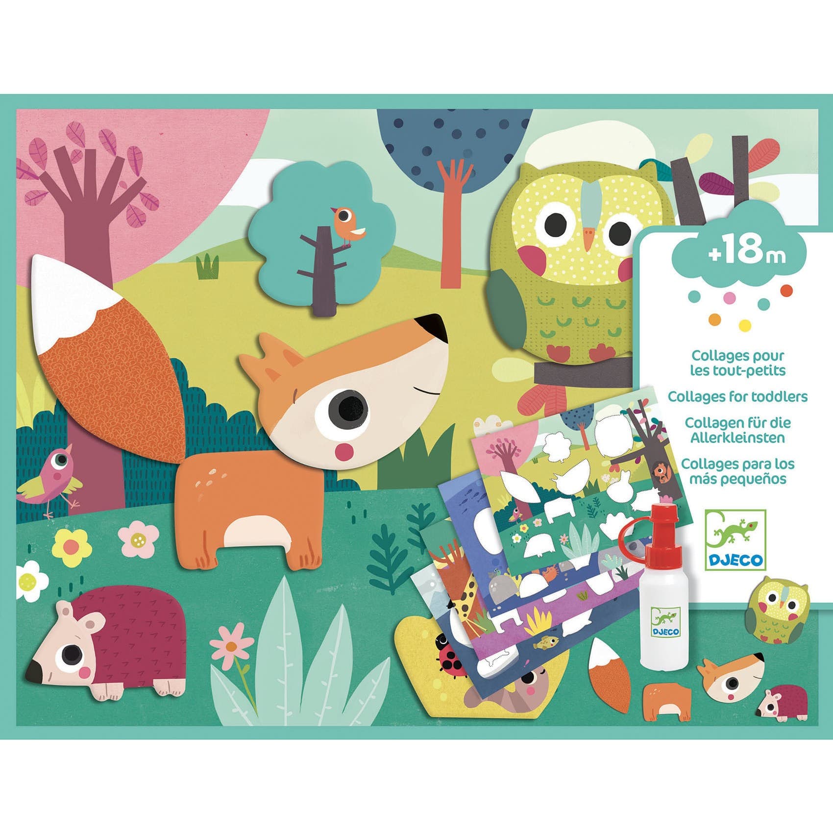 Djeco Premiers Collages pour les ToutPetits dès 18 mois