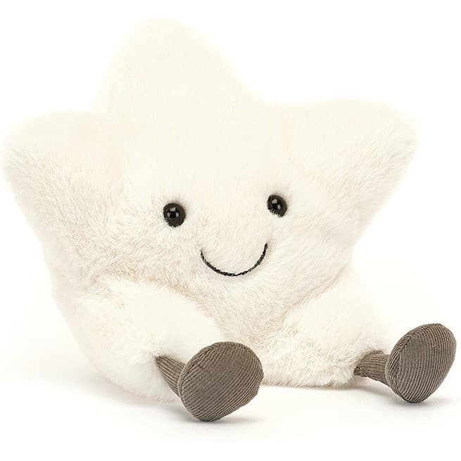 Jellycat Peluche étoile blanc crème