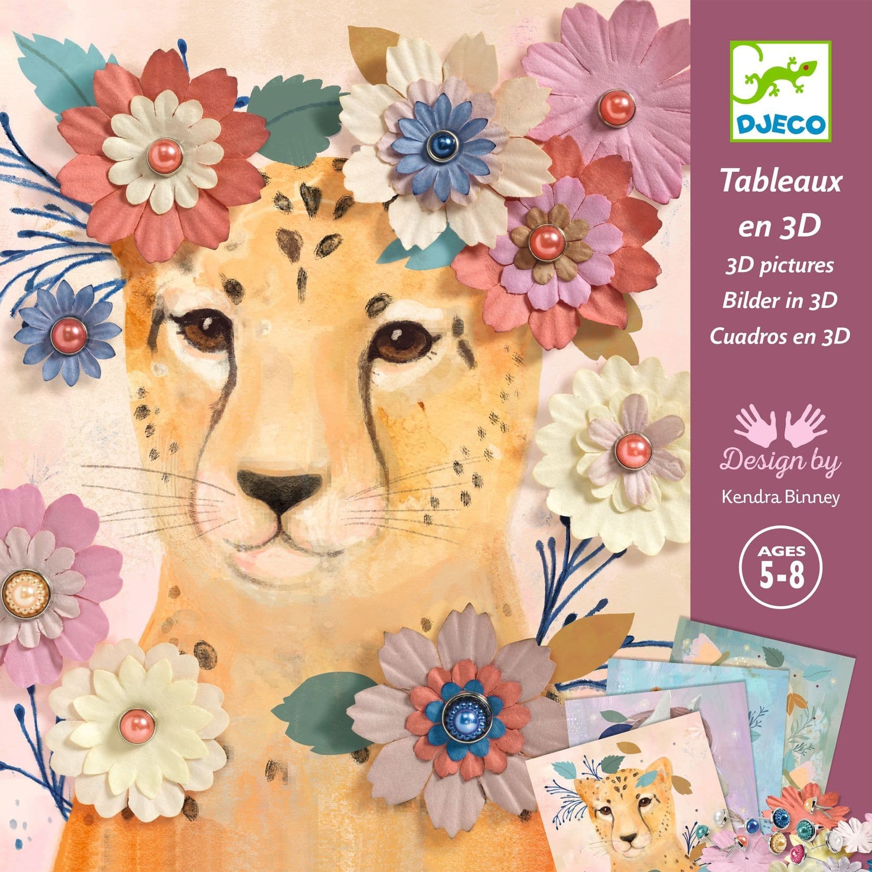 Djeco Papier créatif Couronnes de fleurs