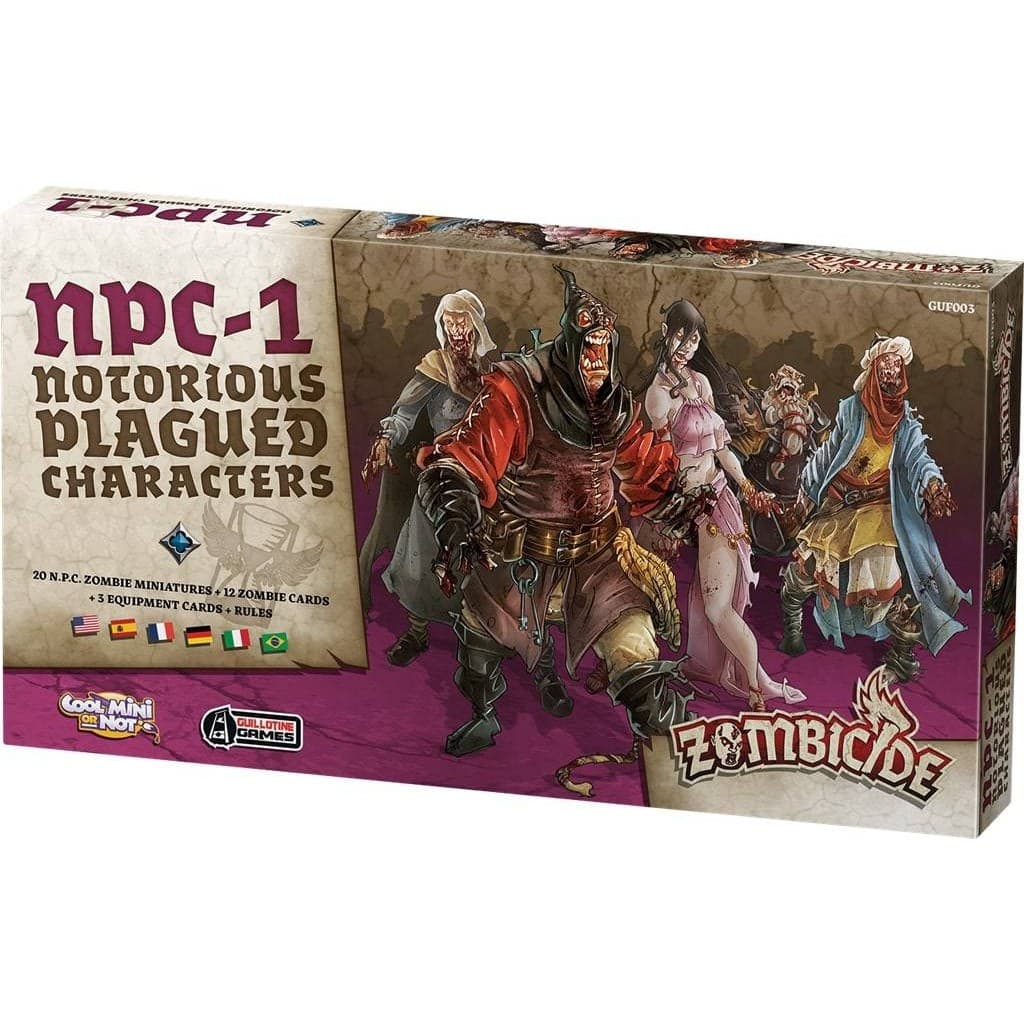 Cmon Zombicide : Black Plague Notorious Plagued Characters n°1