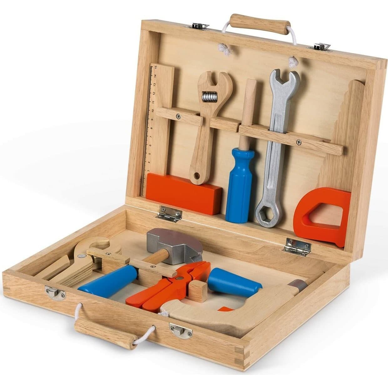 Janod Boite à outils en bois Brico Kids