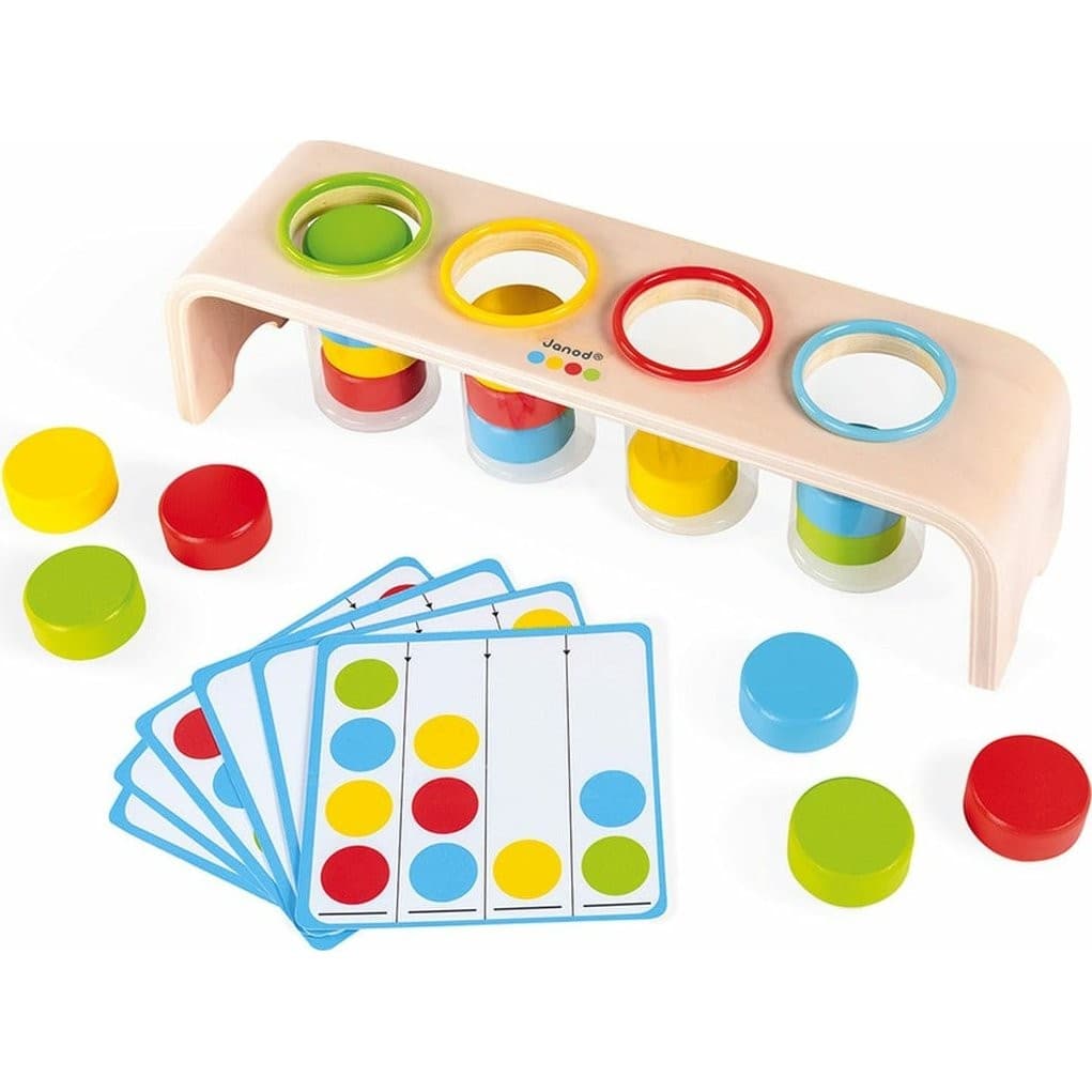 Janod Jeu en bois Tri des couleurs Essentiel