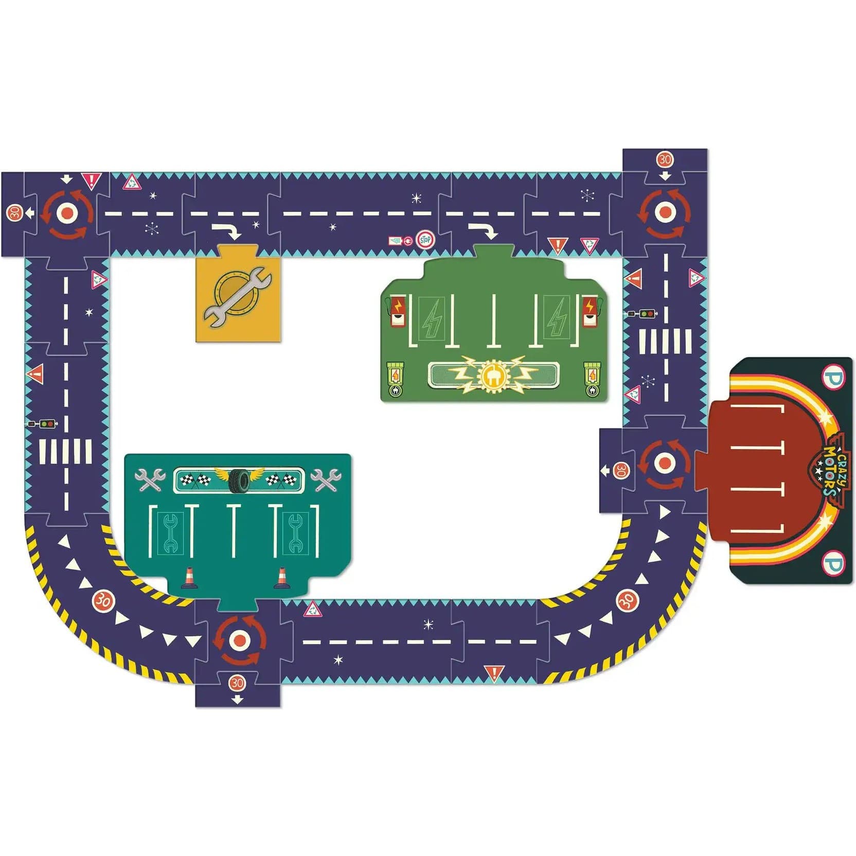 Djeco Puzzle Géant Circuit de ville