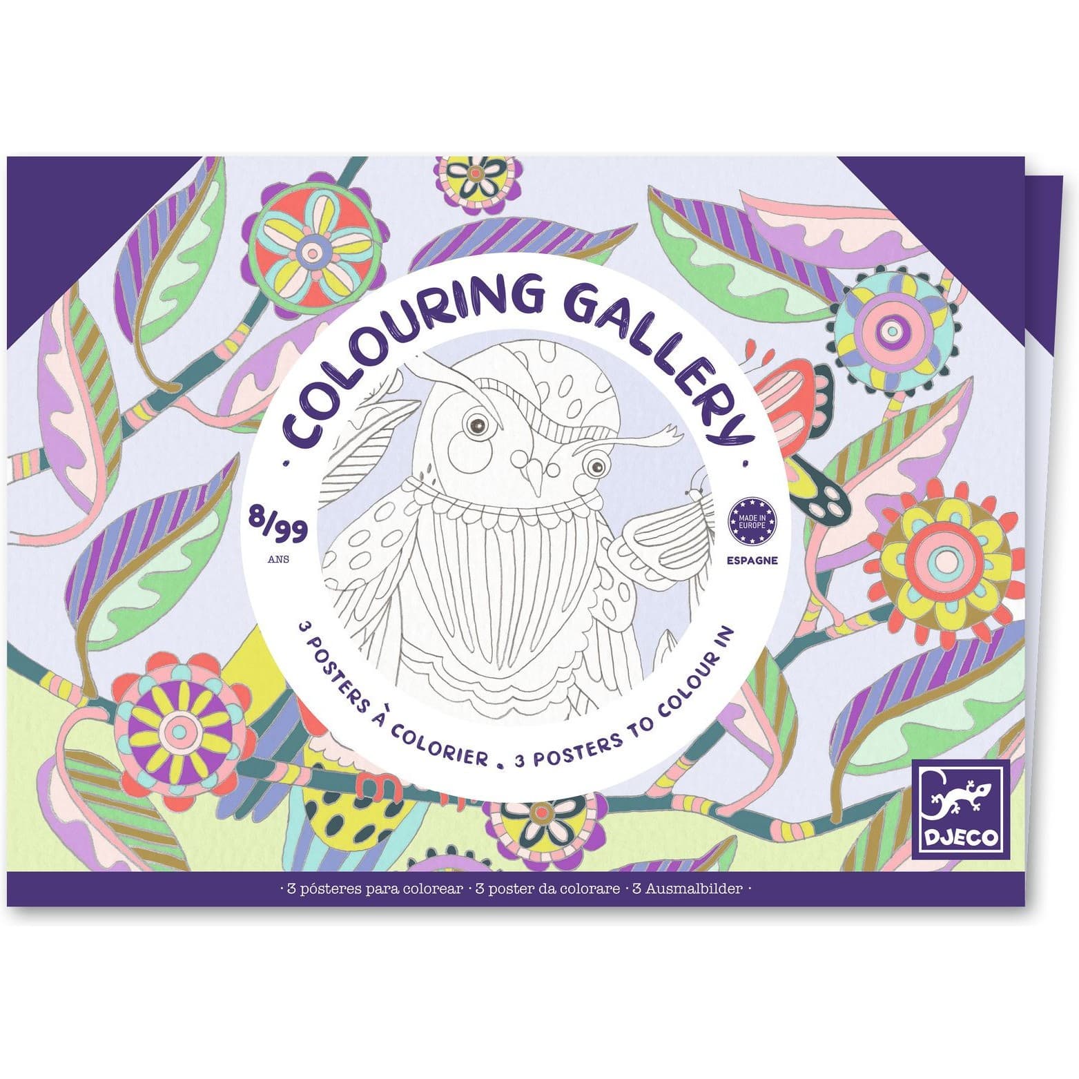 Djeco Colouring Gallery : Oiseaux