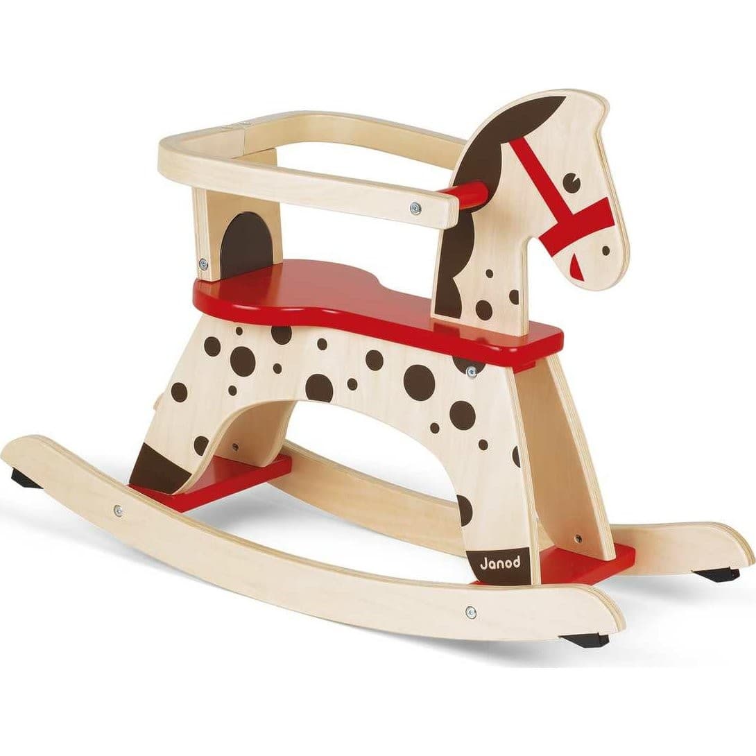 Janod Cheval à Bascule en bois Caramel
