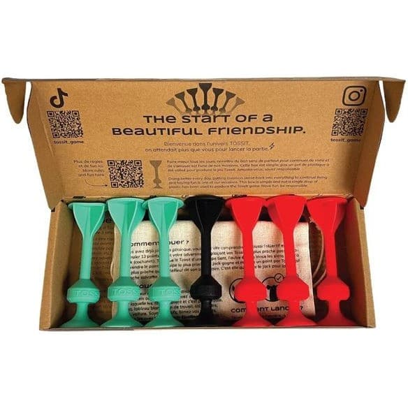 Tossit Red cyan Jeu de fléchettes ventouse