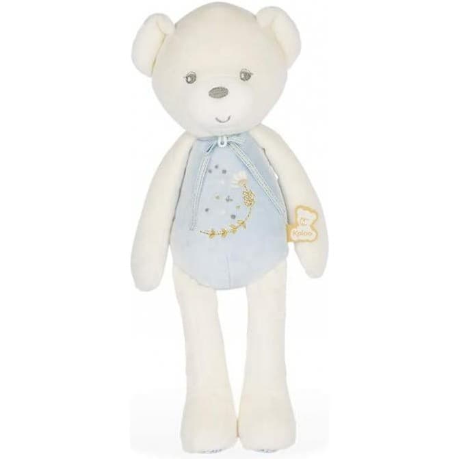 Kaloo Peluche Pantin Musical Ourson Bleu Medium Perle