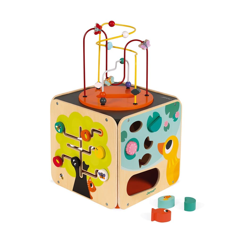 Janod Maxi Looping, cube multi activités en bois