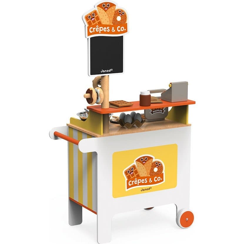 Janod Marchande mobile Stand crêperie Crêpes and Co