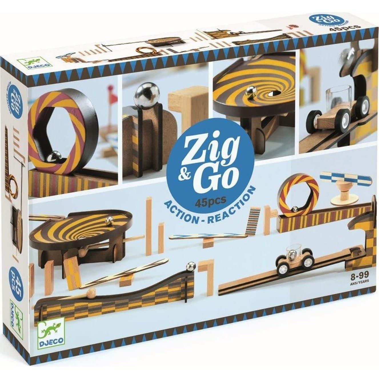 Djeco Circuit de billes et dominos Zig & Go
