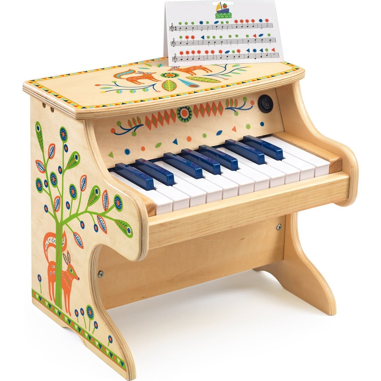 Djeco Piano en bois électronique Animambo