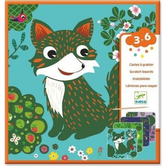 Djeco Carte à Gratter des Petits Petites Bêtes